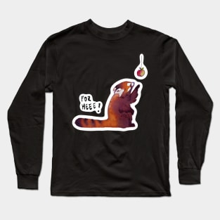 Red Panda gets a gift Long Sleeve T-Shirt